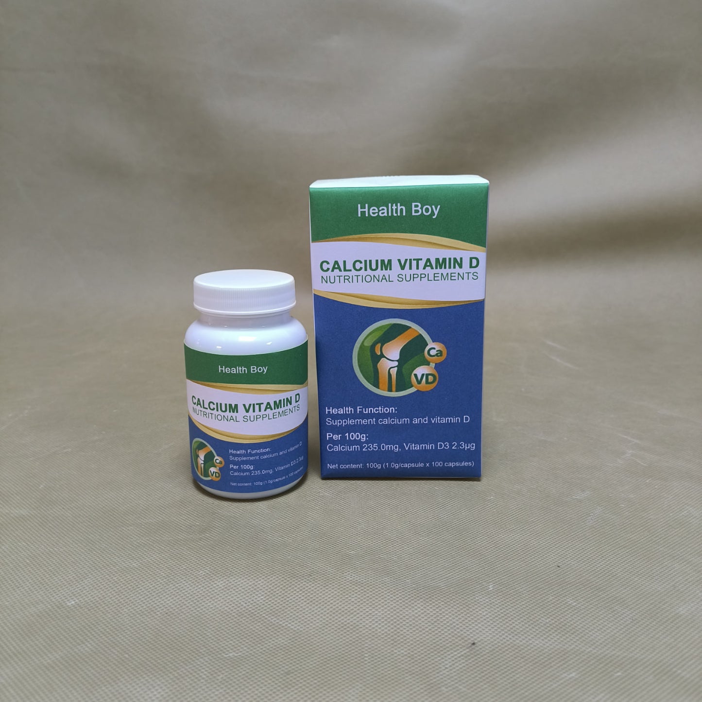 Health Boy Nutritional supplements,Calcium Supplement with Vitamin D3-235 mg Calcium per Serving with D3 for Best Absorption
