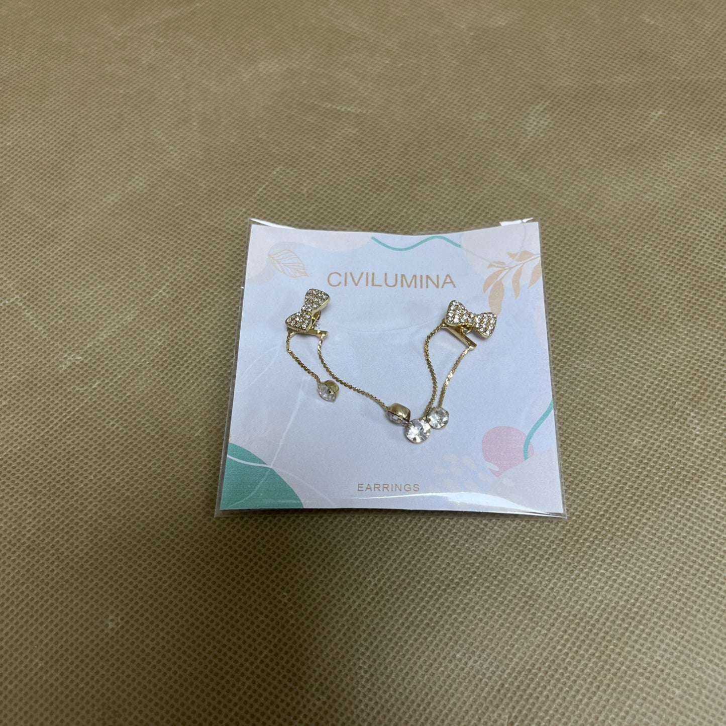 CIVILUMINA  Earrings,Gold Chain Studs Earrings for Women Trendy,Small Long Chain Earring Fashion Gold Jewelry for Women
