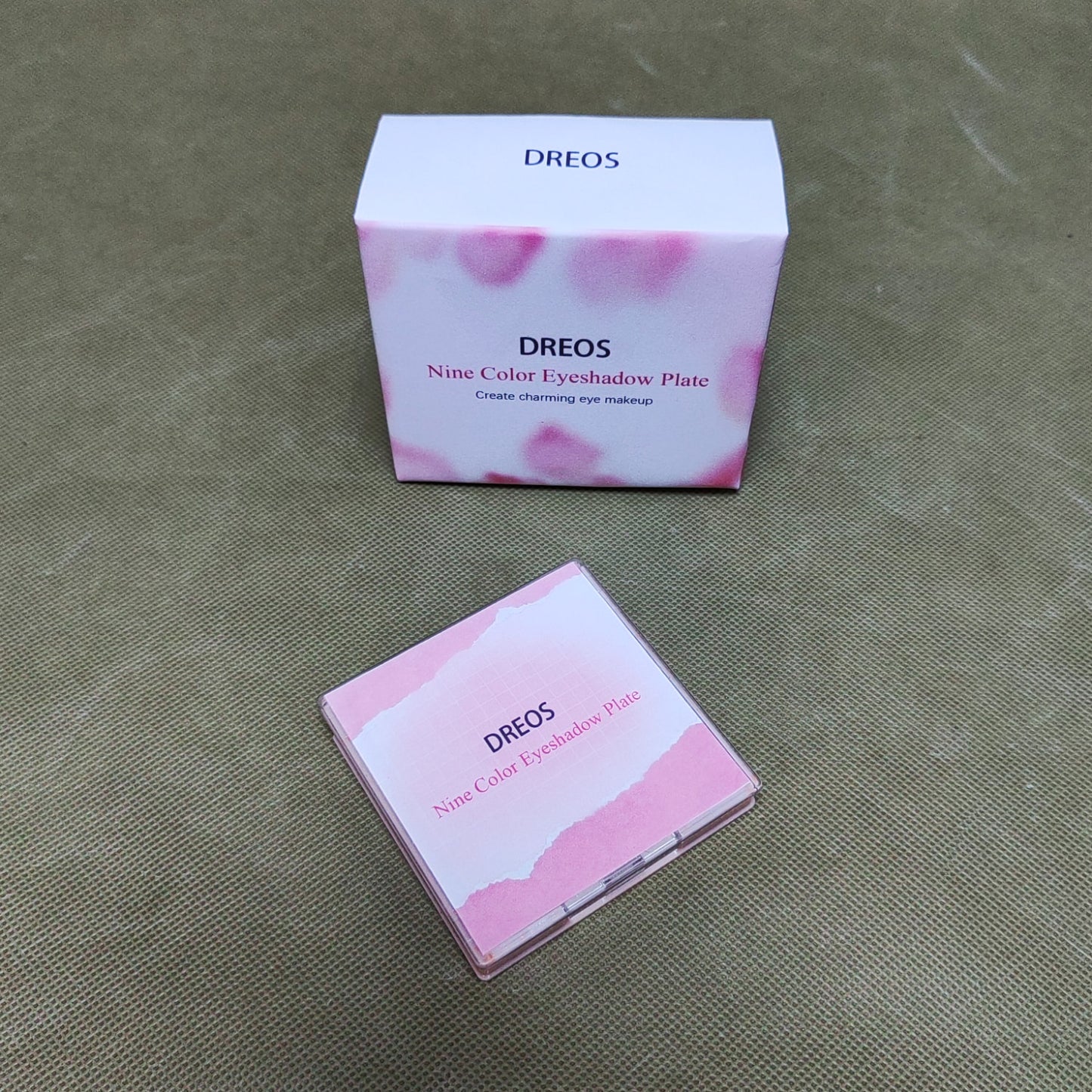 DREOS Make-up ,9 Colors Eye Shadow Palettes Makeup, Waterproof Long Lasting Naturing-Looking-Pink