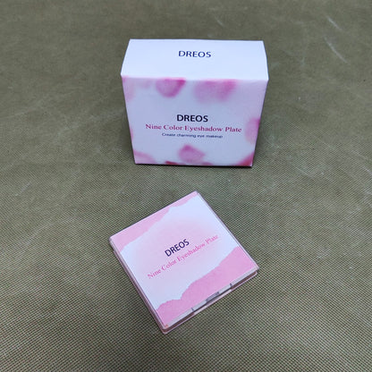 DREOS Make-up ,9 Colors Eye Shadow Palettes Makeup, Waterproof Long Lasting Naturing-Looking-Pink