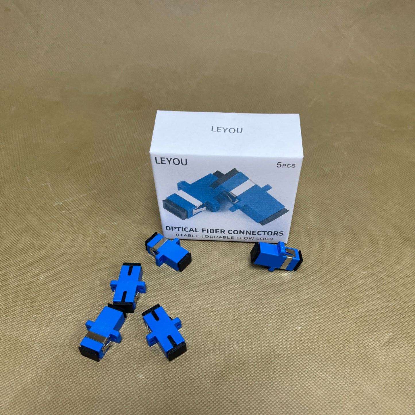 LEYOU   Optical fiber connectors , Simplex Fiber Optical Adapters Cable Connectors