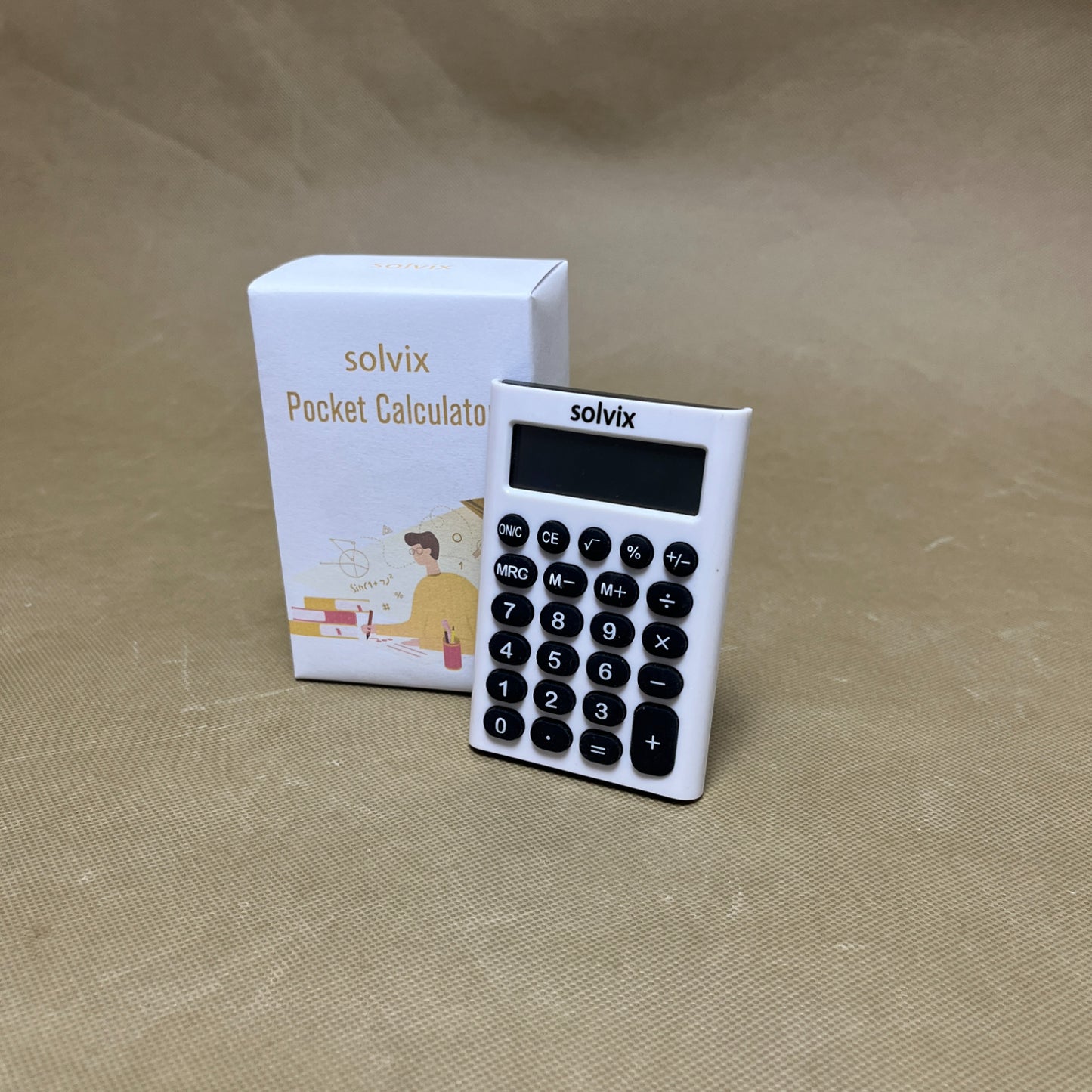 solvix   Pocket calculators , Large 8-Digit Display ,Basic Math Functions, for Home & Office