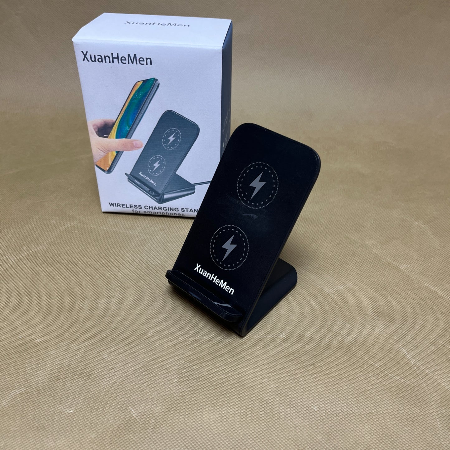 XuanHeMen  Wireless charging stands for smartphones , Wireless Charging Station with Sleep-Friendly Adaptive Light