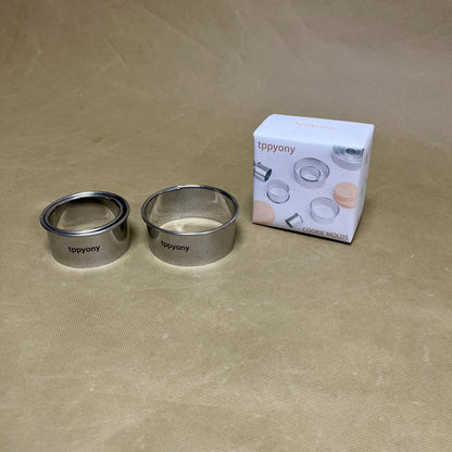 tppyony  Cookie cutters,3 Pieces Biscuit Cookie Cutters Set,Stainless Steel Circle Round Cookie Biscuit Cutters