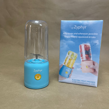 Zyphyr  Electric fruit presses for household use ,Portable Blender Smoothies Personal Blender , USB Rechargeable