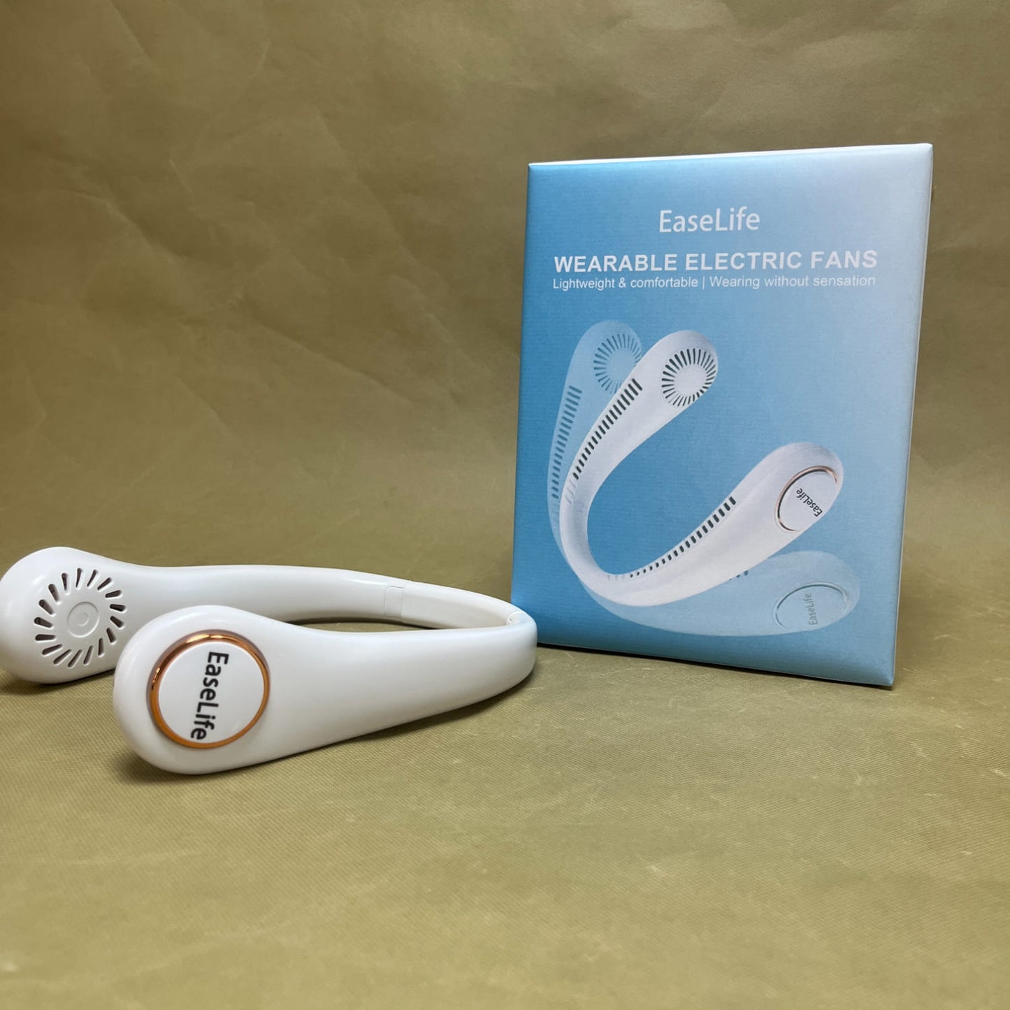 EaseLife   Wearable electric fans,Portable Neck Fan,Wearable Quiet Fan for Outdoor Indoor, USB Rechargeable