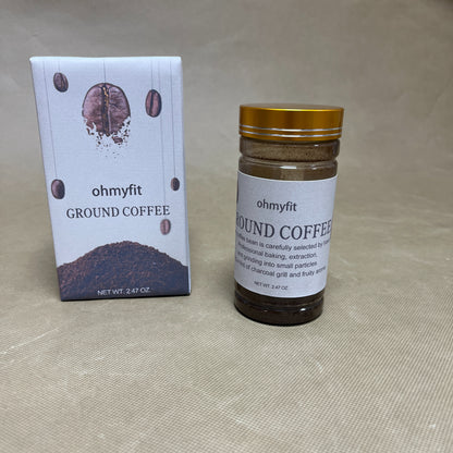 ohmyfit  Ground coffee , Organic Dark Roast Ground Coffee, French Roast