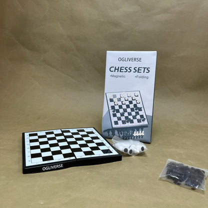 OGLIVERSE  Chess sets,Travel Chess Set, Magnetic Chess Board , Portable Folding Board Chess Games for Kids, Adults