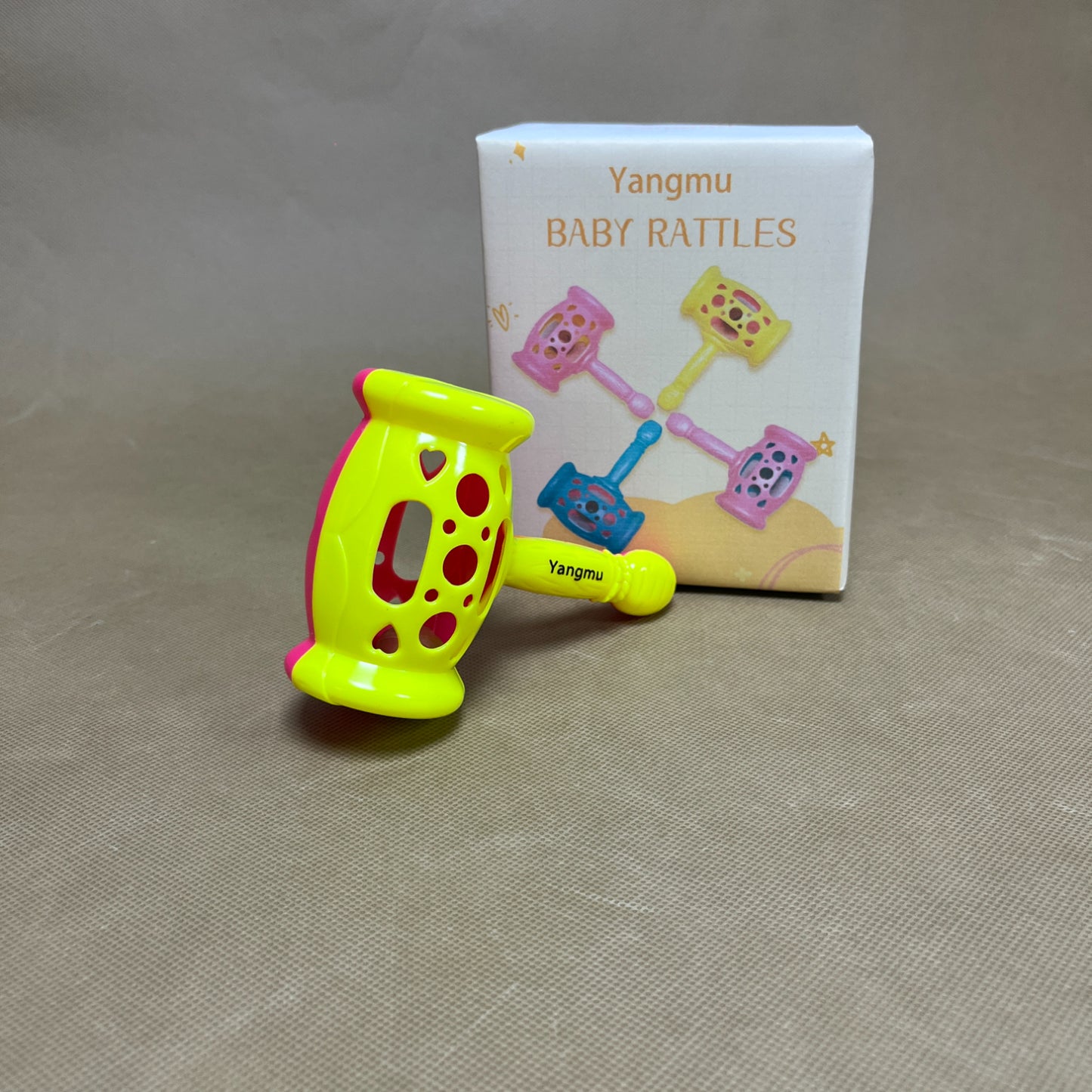 Yangmu   Infant toys, Infant Grab Shake Rattle, Easy Hold Sensory , Newborn Shower Birthday Gift