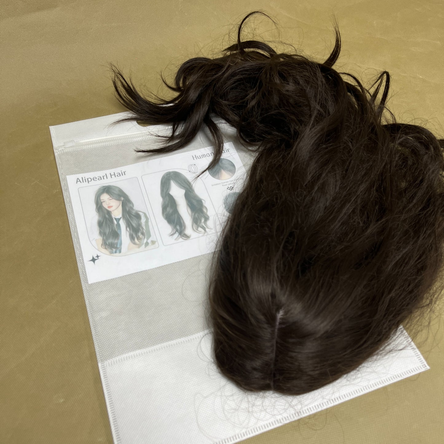 Alipearl Hair   Human hair, Human Hair Natural Black Loose Wavy 14 inch Wig