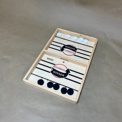 MOZU   Tabletop games, Wooden Hockey Game, Portable Table Hockey Game,Adults and Kids Family Game Toys