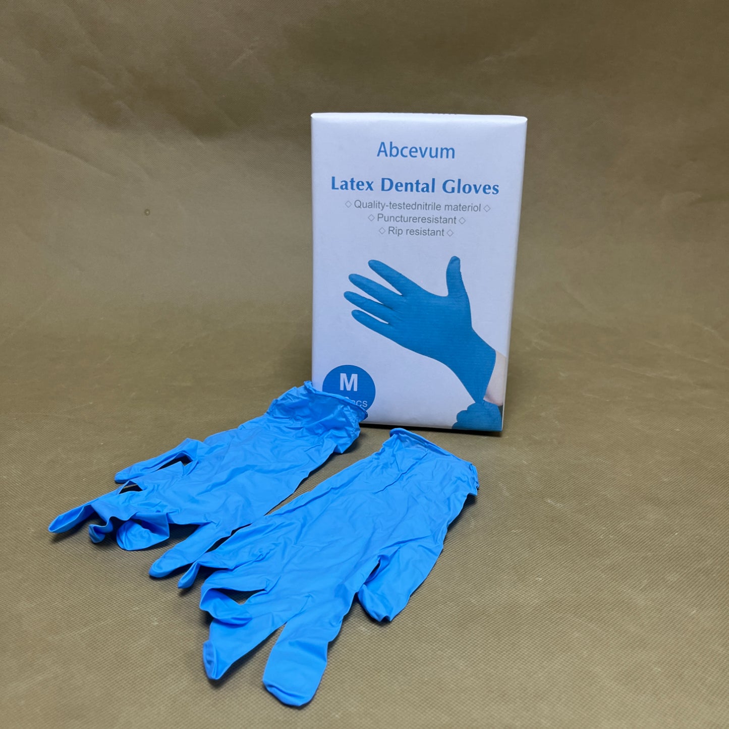 Abcevum  Dental gloves ,Nitrile Exam Gloves, Blue Disposable Gloves, Medical Grade, Food Grade, Latex Free, Powder Free