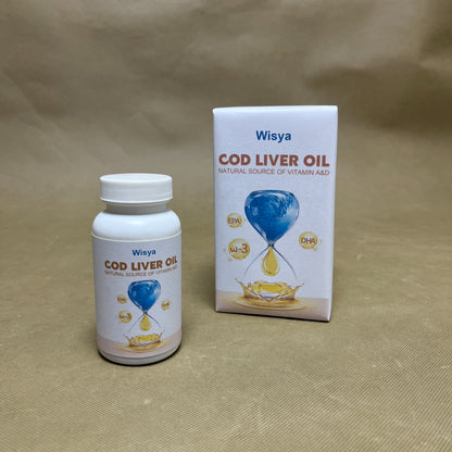 Wisya  Cod liver oil,with EPA & DHA,| Liquid Capsules,Non-GMO & Gluten Free Supplement