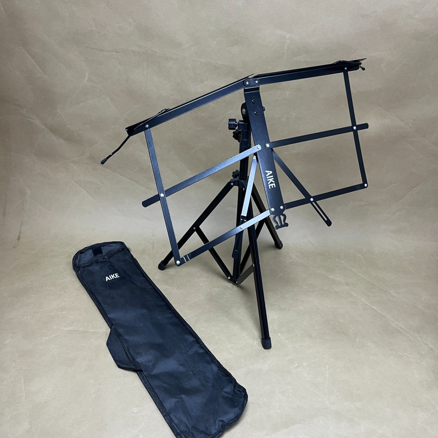 AIKE  Music stands and stands for musical instruments, Foldable & Portable Metal Sheet Music Stand with Carrying Bag