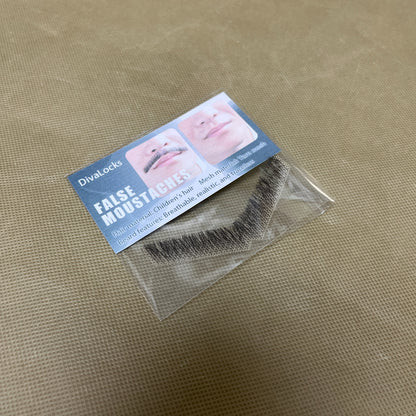 DivaLocks   False moustaches ,  Men Classic Halloween Self Adhesive Fake Beard Novelty Stick On Fake Mustaches