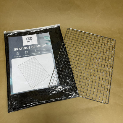 oioi   Gratings of metal, Heavy Duty Nonstick Mesh Grilling Mats ,Reusable and Easy to Clean , Works on Gas, Charcoal