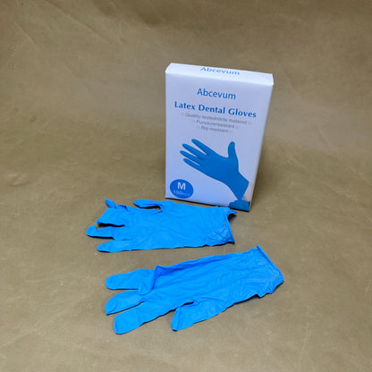 Abcevum  Dental gloves ,Nitrile Exam Gloves, Blue Disposable Gloves, Medical Grade, Food Grade, Latex Free, Powder Free