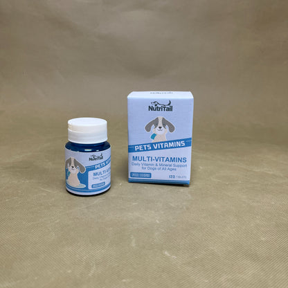 NutriTail  Vitamins for pets,Advanced Multivitamins for Dogs , Natural Daily Vitamin and Mineral Nutritional Supplement
