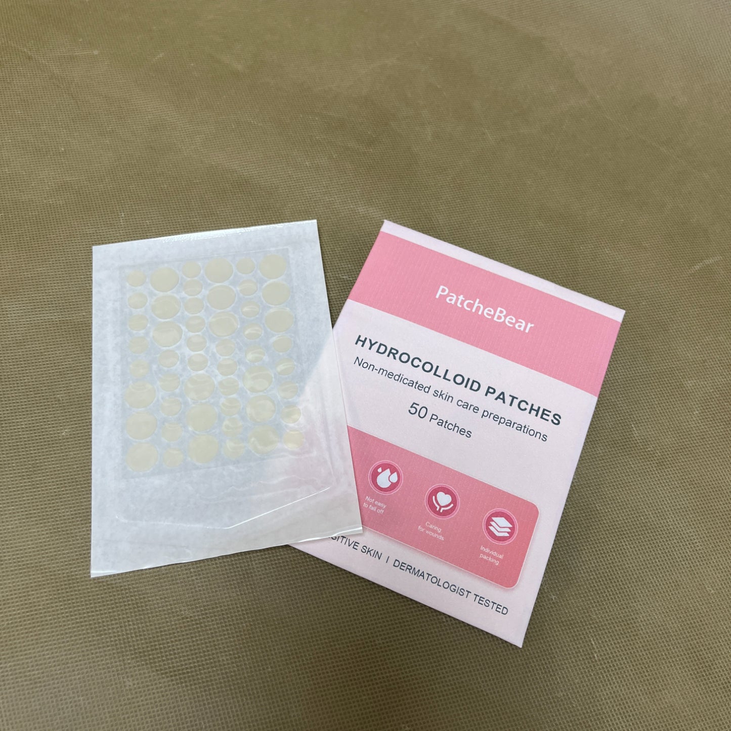 PatcheBear   Patches containing non-medicated skin care preparations,Fast Acting Hydrocolloid Pimple Patches for Breakouts