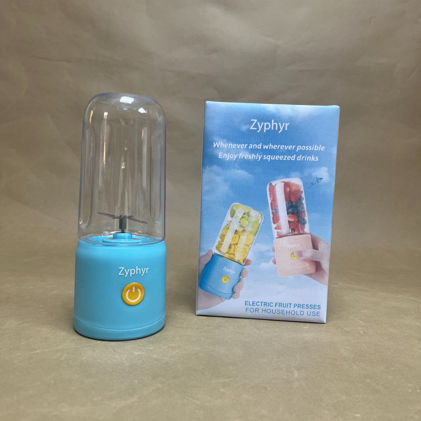 Zyphyr  Electric fruit presses for household use ,Portable Blender Smoothies Personal Blender , USB Rechargeable