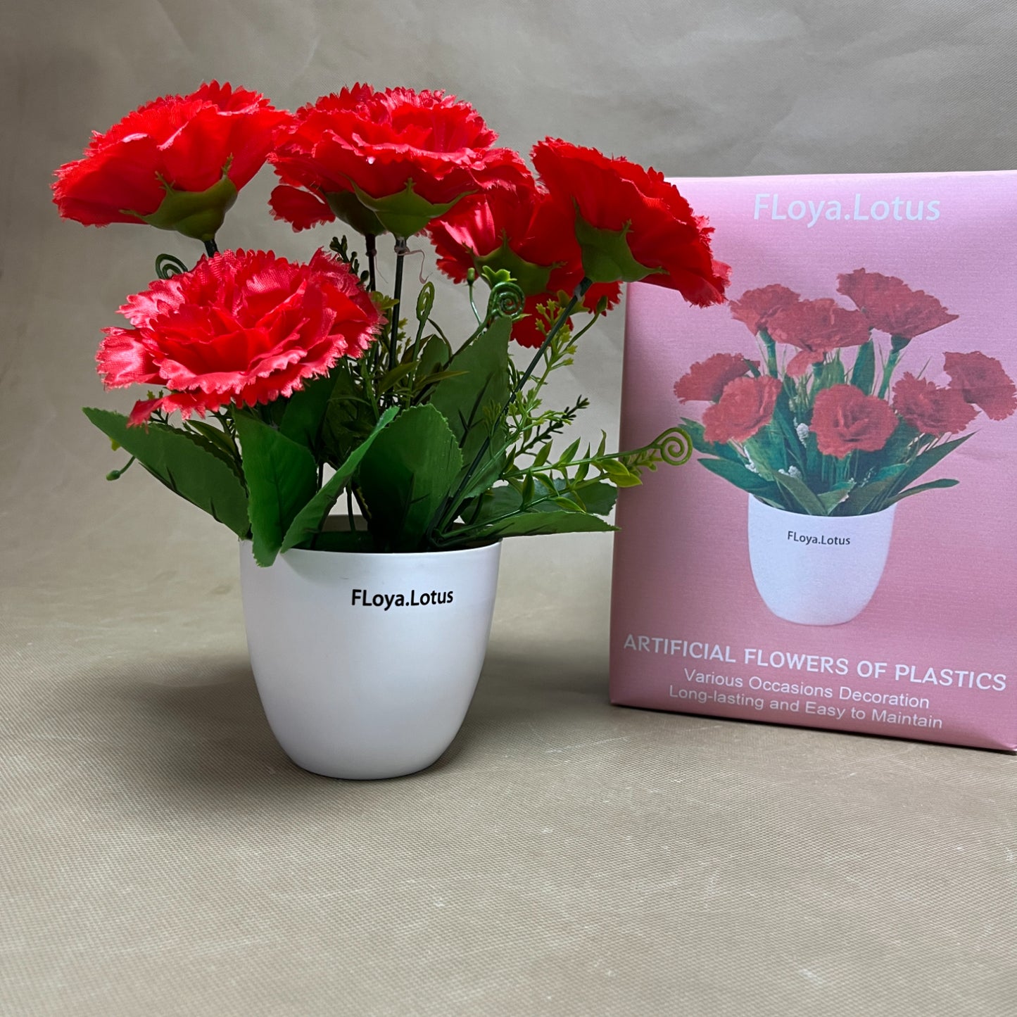 FLoya.Lotus  Artificial flowers,Artificial Flowers for Outdoor ,for  Planters Indoor Outside Garden