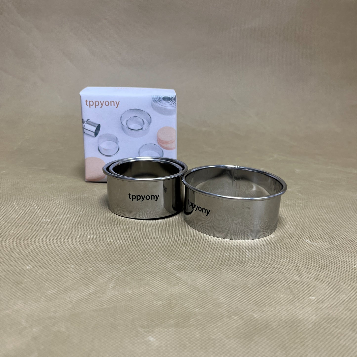 tppyony  Cookie cutters,3 Pieces Biscuit Cookie Cutters Set,Stainless Steel Circle Round Cookie Biscuit Cutters
