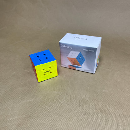 Cutetang  Speed Cube , 3x3 Speed Cube Stickerless Magic Cube 3x3x3 Puzzles Toys