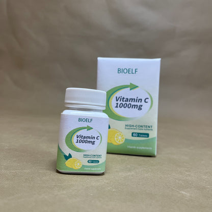 BIOELF   Vitamin supplements, Immune Support, Vitamin Supplement, 1000mg, 60 Capsules