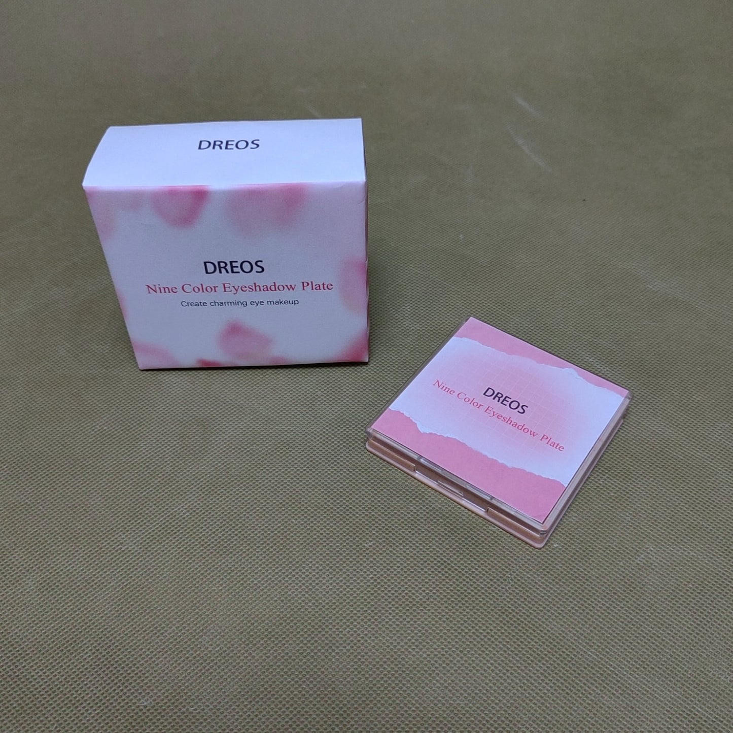 DREOS Make-up ,9 Colors Eye Shadow Palettes Makeup, Waterproof Long Lasting Naturing-Looking-Pink