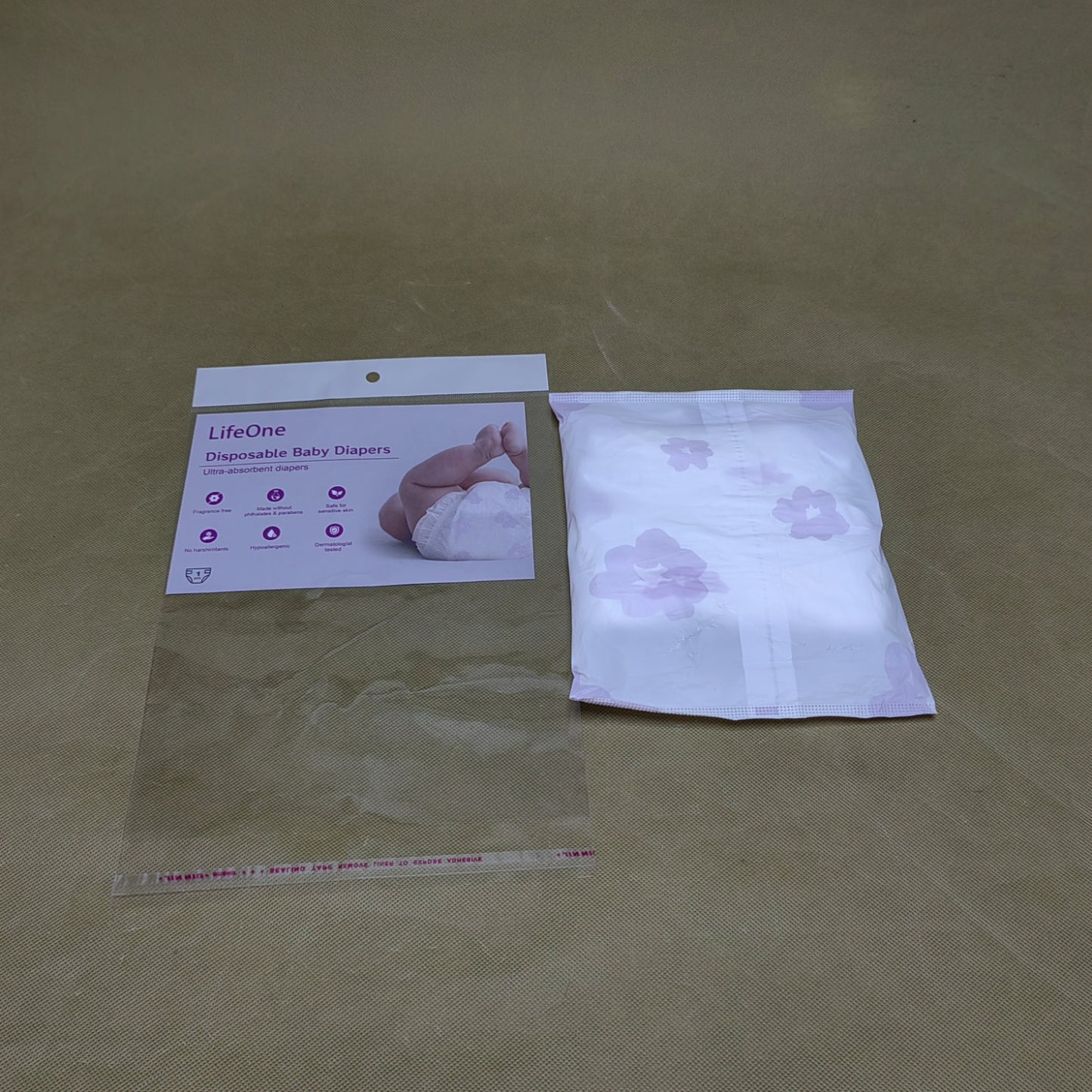 LifeOne Baby diapers, Absorbent, Keeps Baby Dry and Comfortable, Skin Safe Disposable Baby Diaper