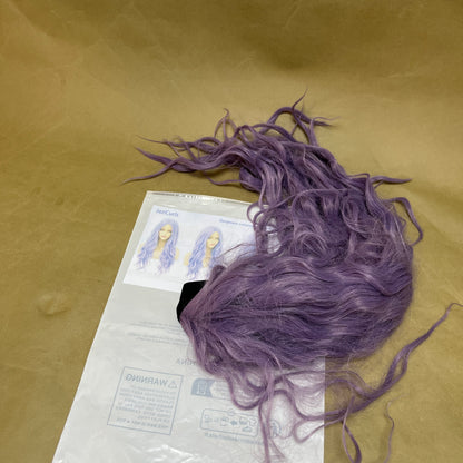JaziCurls  Human hair,Light Purple Human Hair Wigs HD Transparent Lace Front Lilac Human Hair Wig