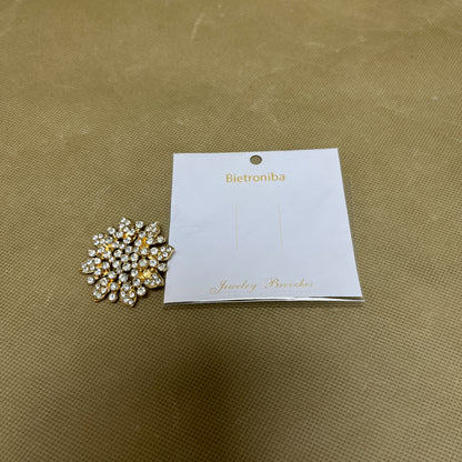 Bietroniba  Jewelry brooches  ,Fashion Jewelry Beautiful Silver Plated Rhinestone Crystal Brooch Pin for Woman