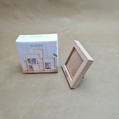GOGOGO Picture frames,   Wood Grain Photo Frame for Gallery Wall Mounting or Tabletop Display