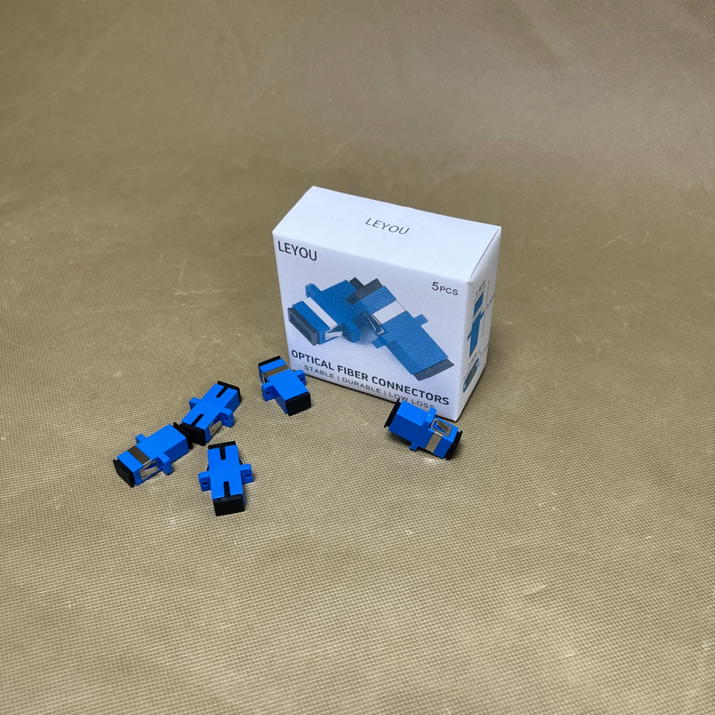 LEYOU   Optical fiber connectors , Simplex Fiber Optical Adapters Cable Connectors