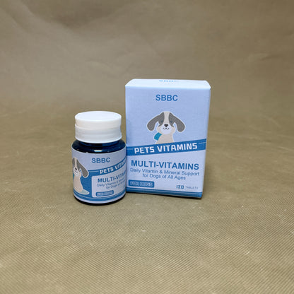 SBBC   Vitamins for pets ,Vitamin Solutions 120 Count, Chewable Tablets for Dogs, Helps Support Overall Wellness