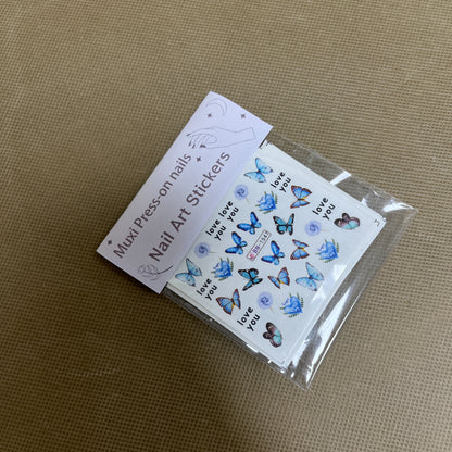 Muxi Press-on nails  Nail art stickers ,Nail Art Stickers,  Self-Adhesive  , DIY Nail Decoration