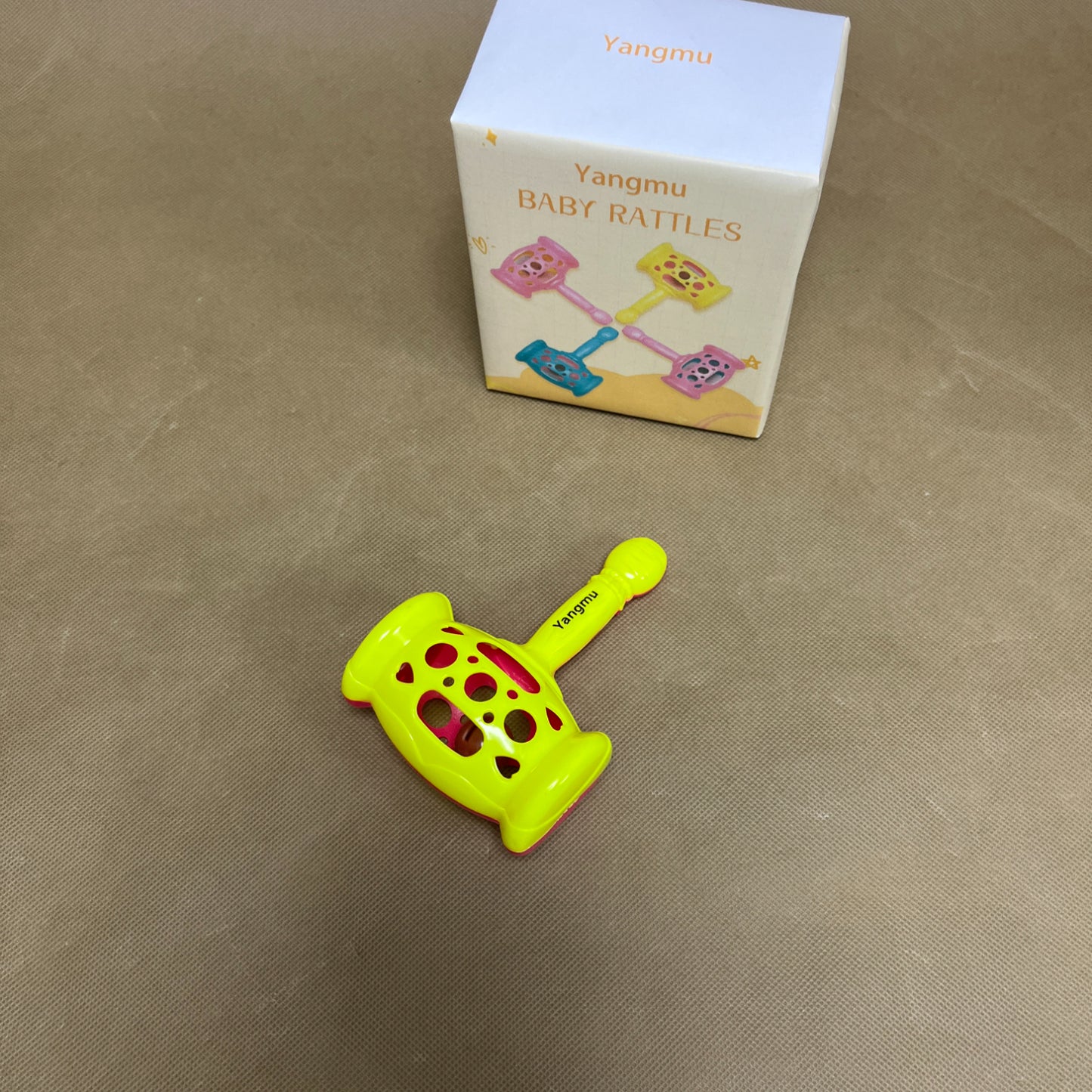 Yangmu   Infant toys, Infant Grab Shake Rattle, Easy Hold Sensory , Newborn Shower Birthday Gift