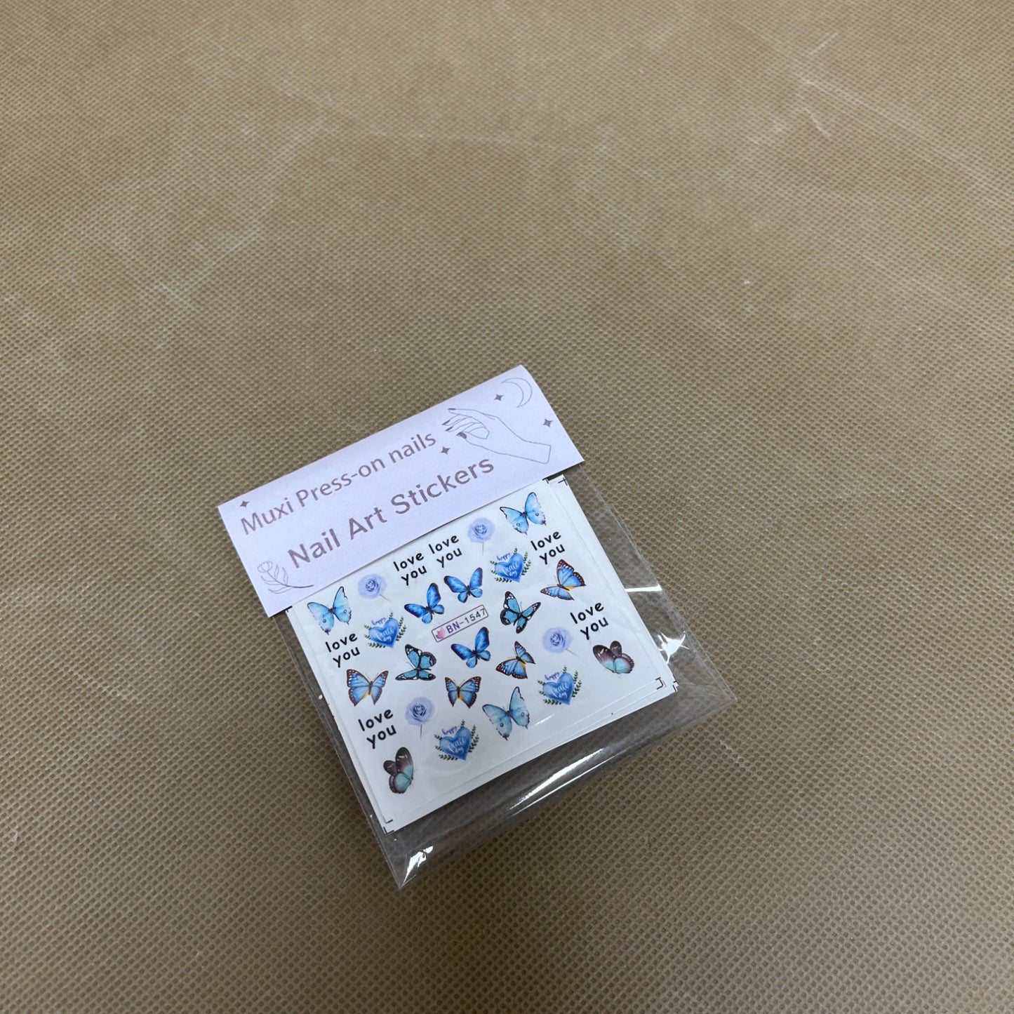 Muxi Press-on nails  Nail art stickers ,Nail Art Stickers,  Self-Adhesive  , DIY Nail Decoration