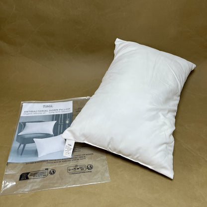 TiHiL  Pillows ,Indoor Decorative Pillow,for Back, Stomach or Side Sleeper,White