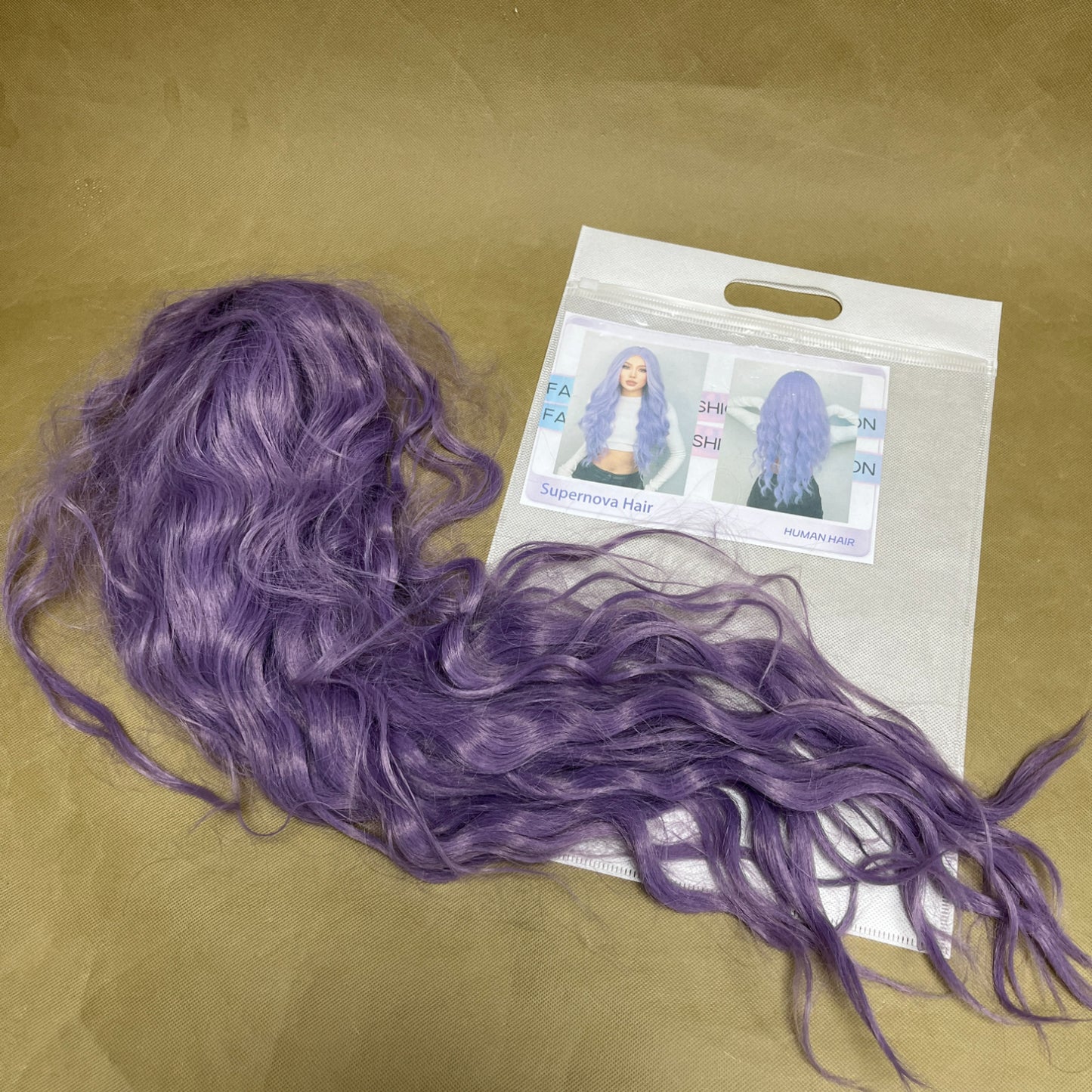 Supernova Hair    Human hair,Purple Lace Front Wigs with Baby Hair for Black Women Human Hair  Colored