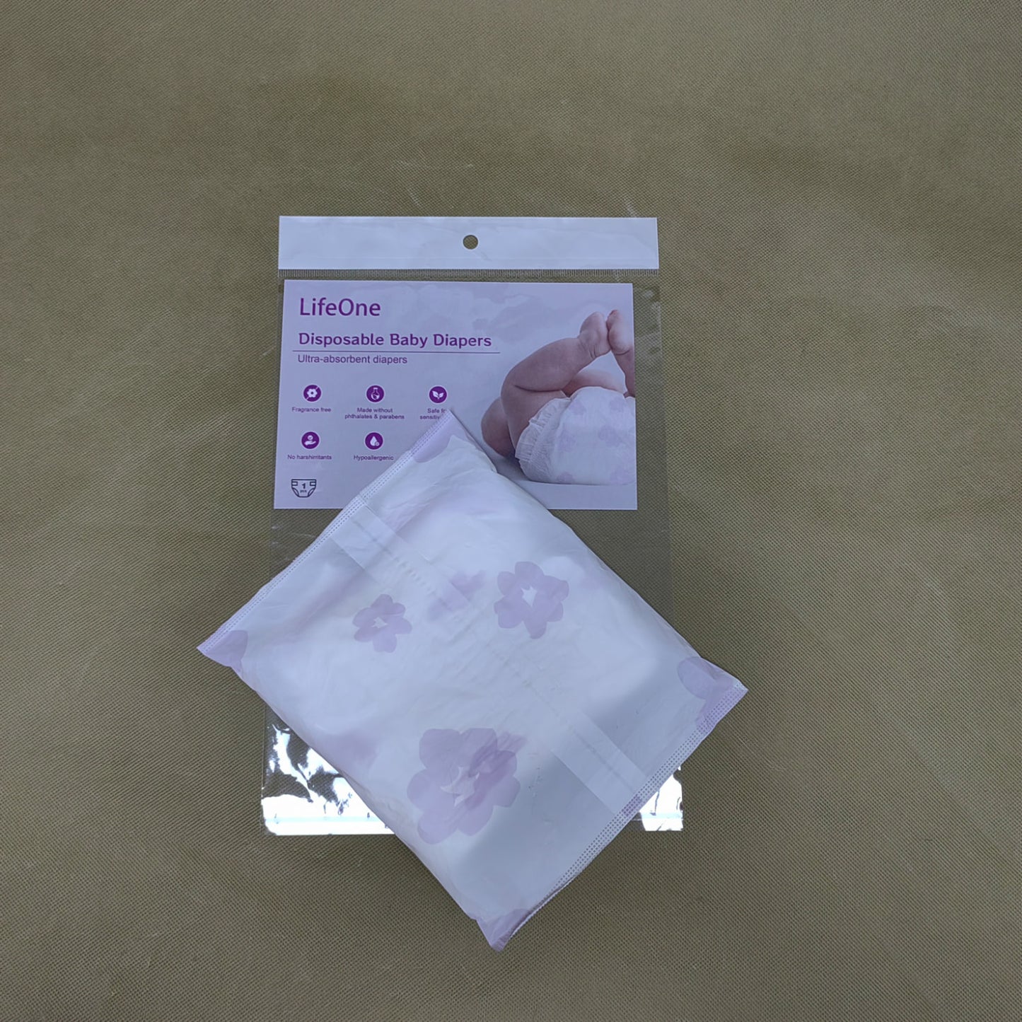 LifeOne Baby diapers, Absorbent, Keeps Baby Dry and Comfortable, Skin Safe Disposable Baby Diaper