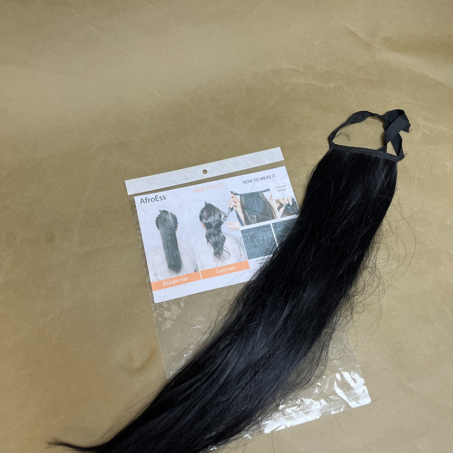 AfroEss  Hair pieces ,Short Hair Extensions, Human Hair Clip in Extensions for Women Adding Volume, Black