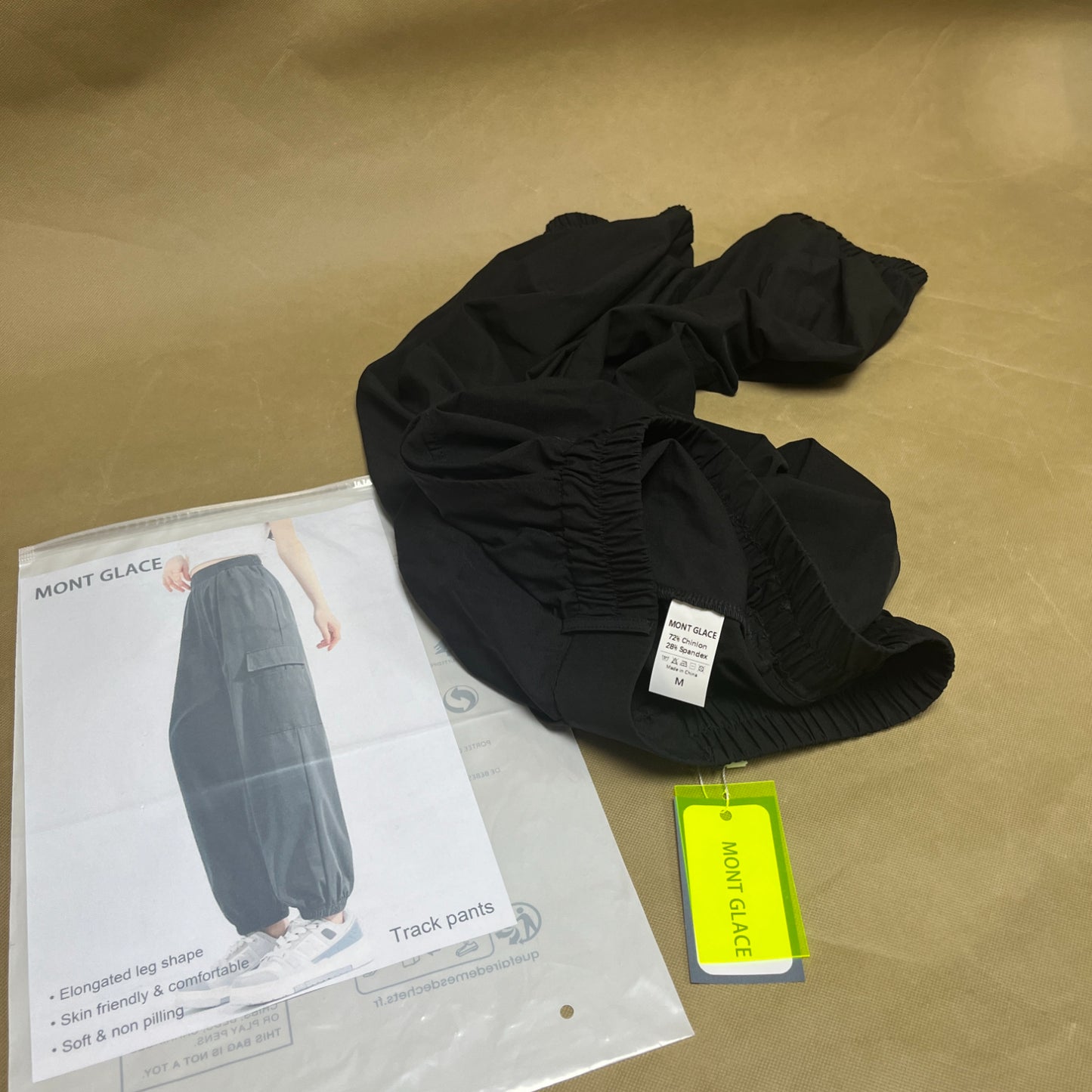 MONT GLACE  Track pants ,Women's Track Pants ,Baggy Elasitc Waist Relaxed Track Pant Trousers