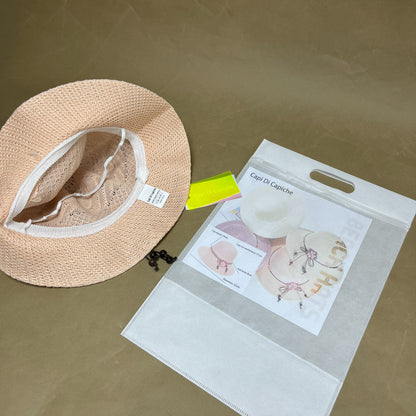 Capi Di Capiche  Beach hats ,Beach Sun Hats for Women, Wind Lanyard , Foldable Beach Hat UV Protection