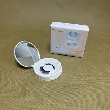 MJartBox  Magnetic false eyelashes , Dual Magnetic False Eyelashes without Eyeliner, Reusable Fake Eyelashes
