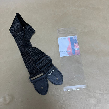 HighLight  Guitar straps, Cotton Guitar Strap, Adjustable Length ,Black