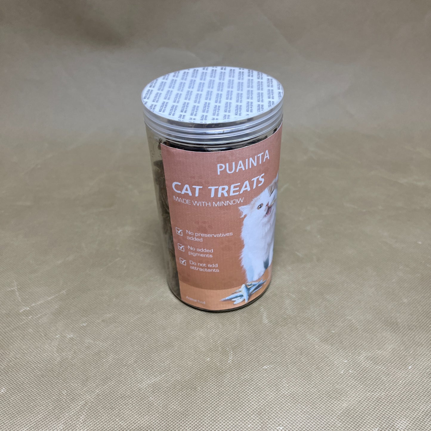 PUAINTA  Animal food  ,Freeze Dried Raw Minnows for Cats ,Single-Ingredient Freeze Dried Fish Cat Treats