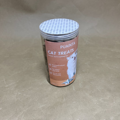 PUAINTA  Animal food  ,Freeze Dried Raw Minnows for Cats ,Single-Ingredient Freeze Dried Fish Cat Treats