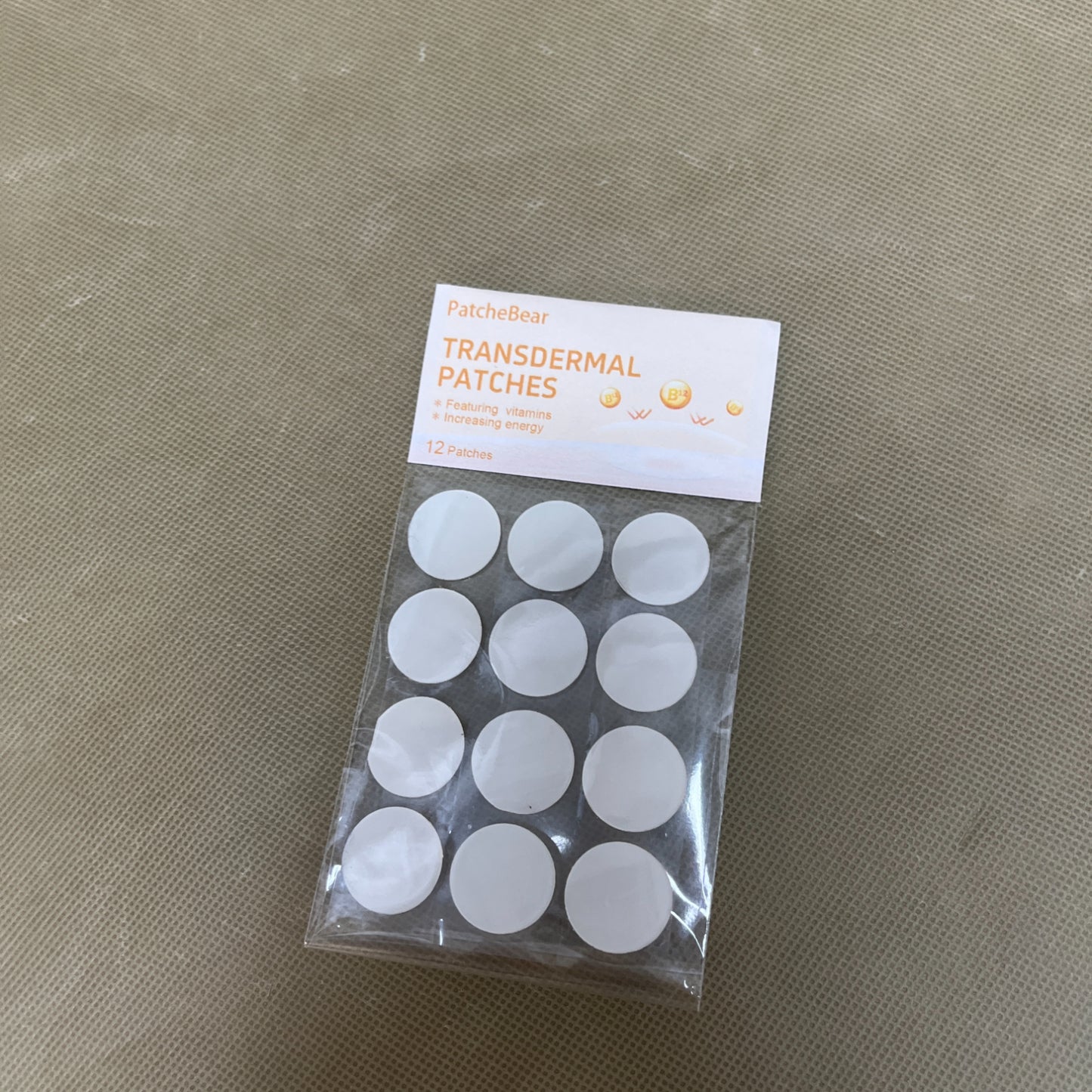 PatcheBear Transdermal patches featuring  vitamins for increasing energy ,Bioactive B Vitamins for Mood, Energy