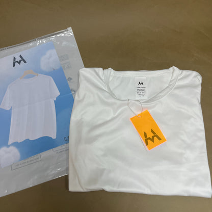 Tee shirts ,Running Gym Workout Short Sleeve Tee Shirts for Men,Crewneck Tee Shirts,White